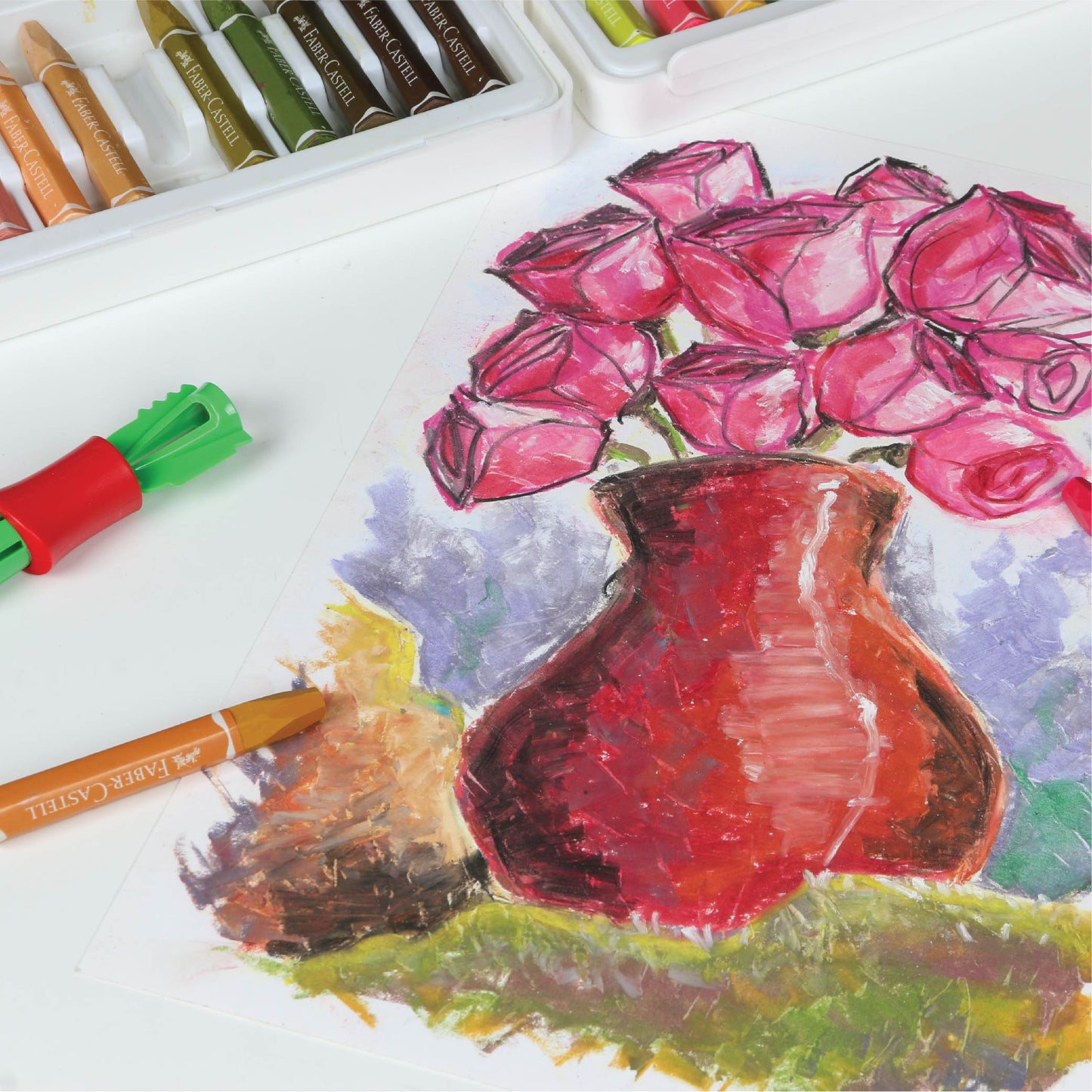 Hexagonal Oil Pastel 48 Pcs Plastic Bag