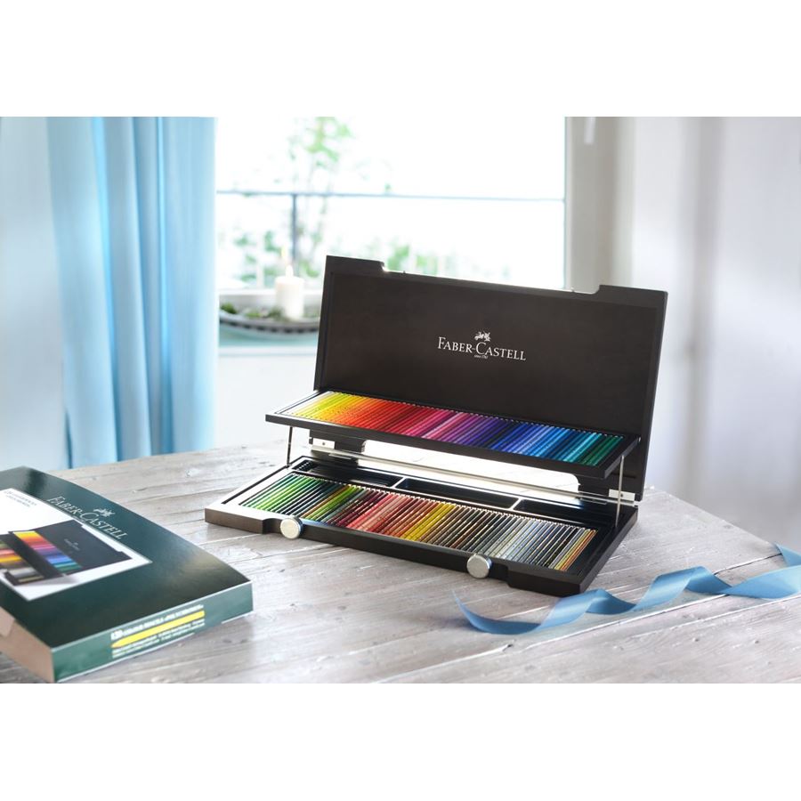 Pensil Warna Polychromos Artists' tempat kayu 120x