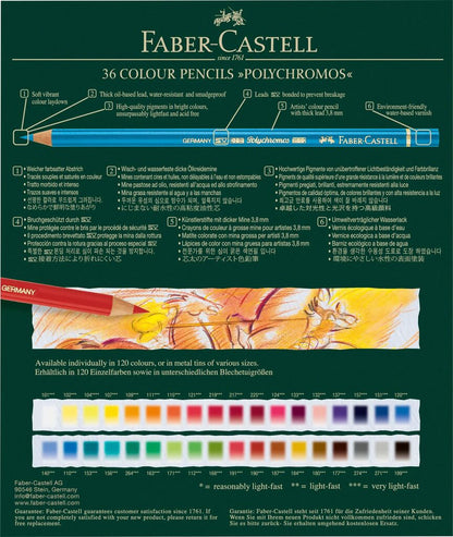 Polychromos Artists' Colour Pencils Kotak Studio isi 36