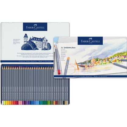 Goldfaber Aqua Watercolour Pencils Tin of 36
