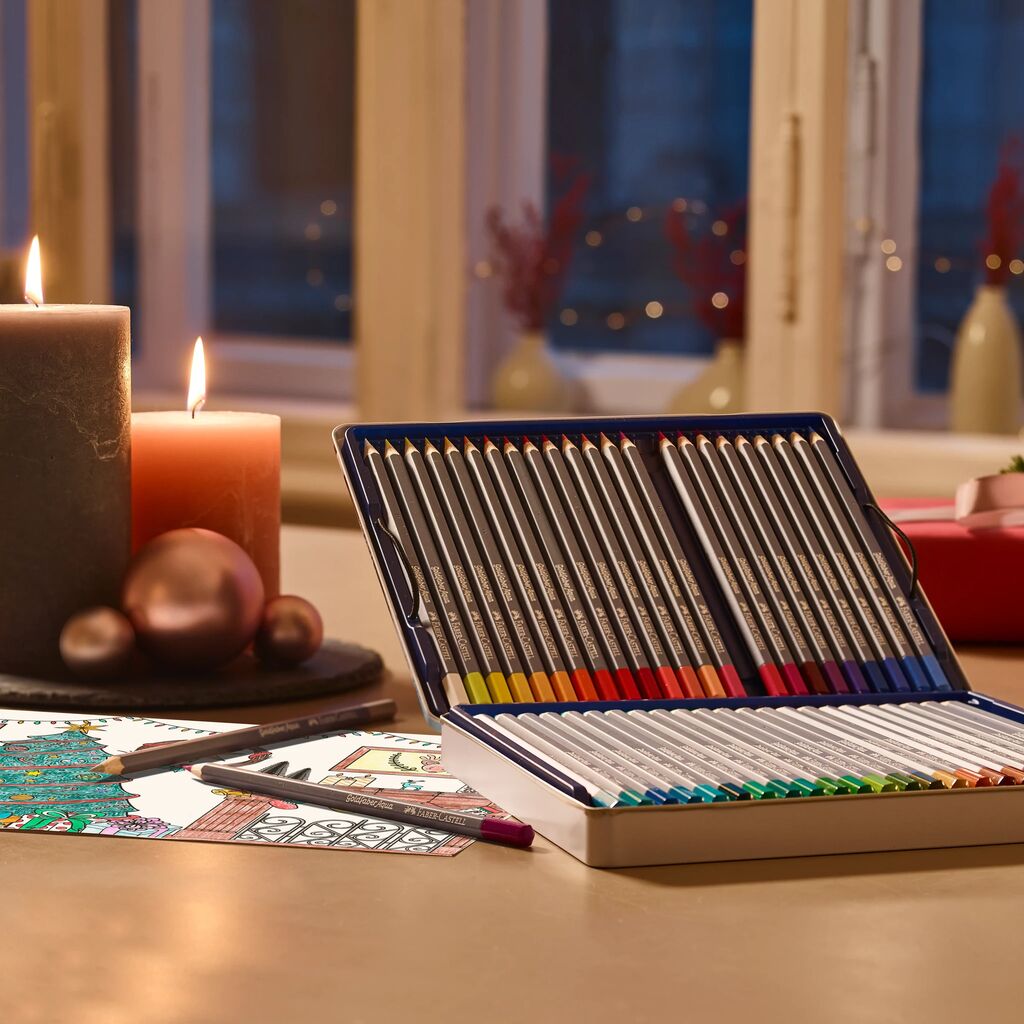 Goldfaber Aqua Watercolour Pencils Tin of 48