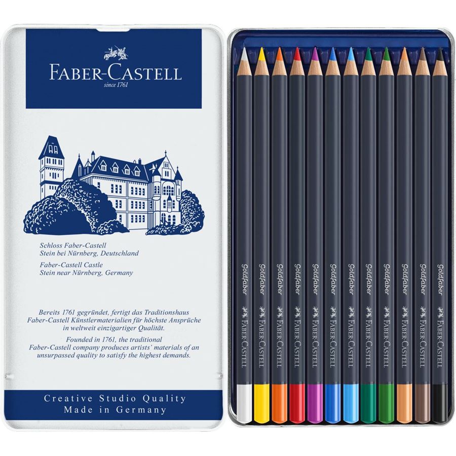 Goldfaber Colour Pencil Tin of 12