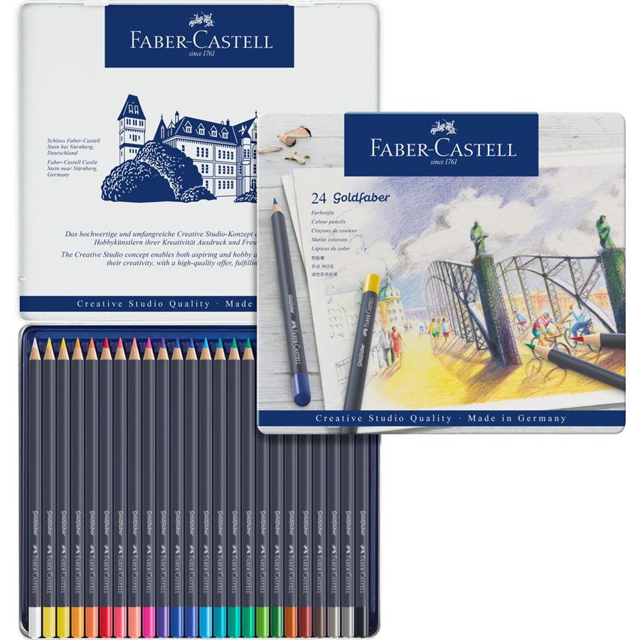 Pensil Warna Goldfaber Kaleng isi 24