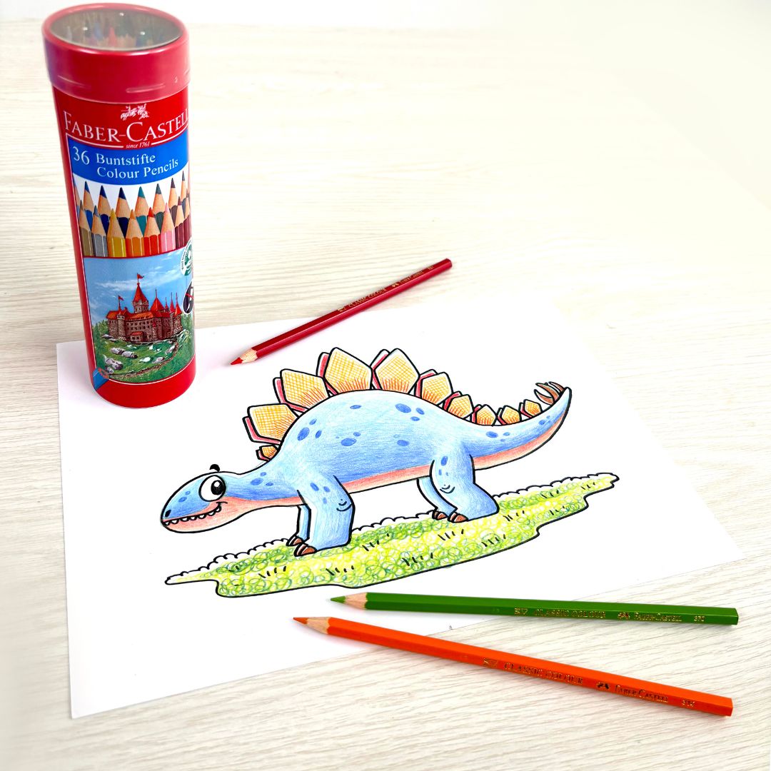 Colour Pencils in Round Tin 36 L