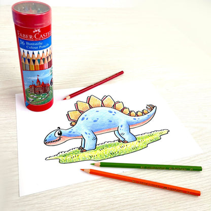Colour Pencils in Round Tin 36 L