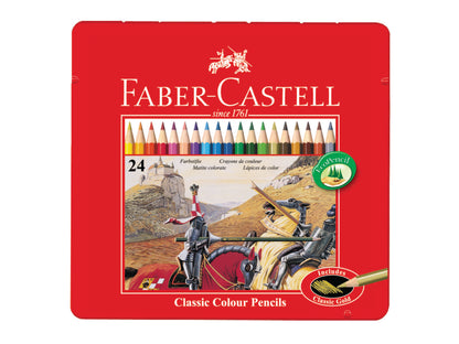 Colour Pencils in Tin Case 24 L