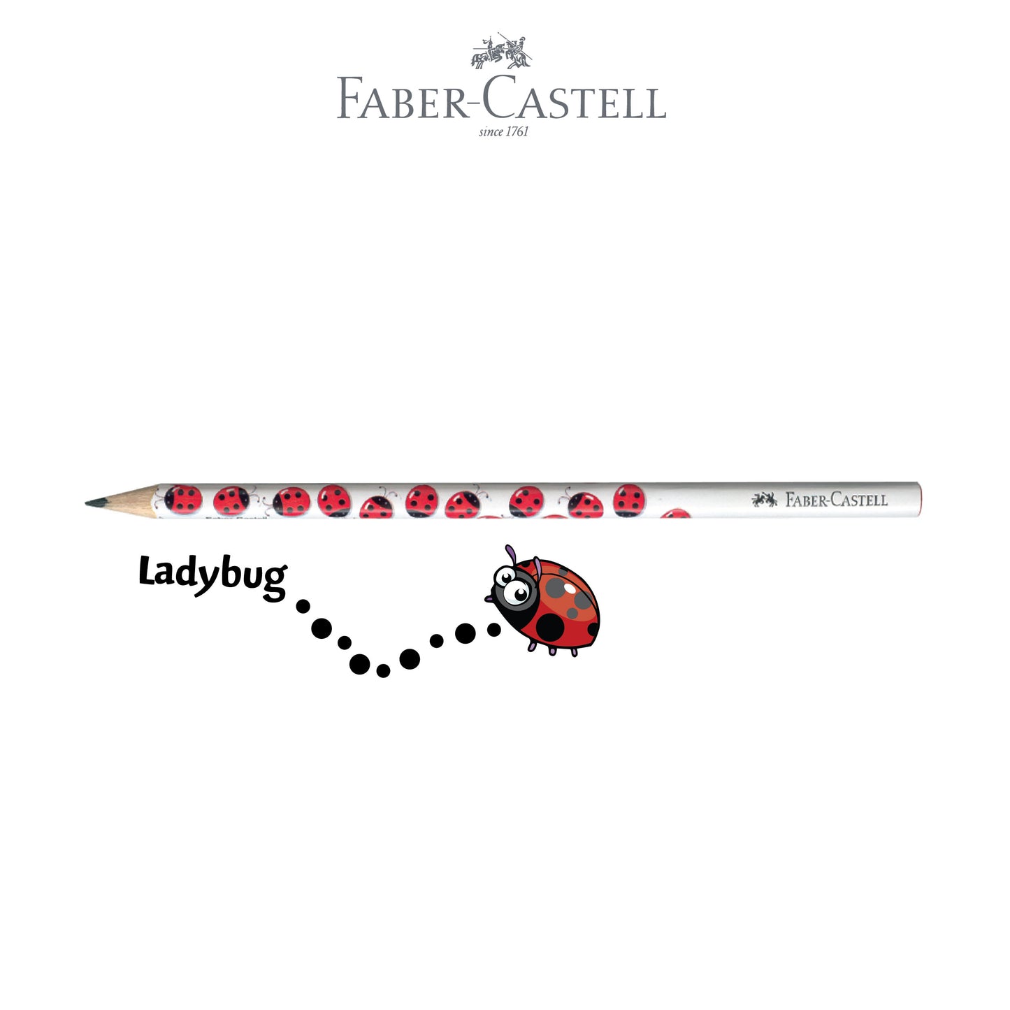 Pencil Motif Ladybug