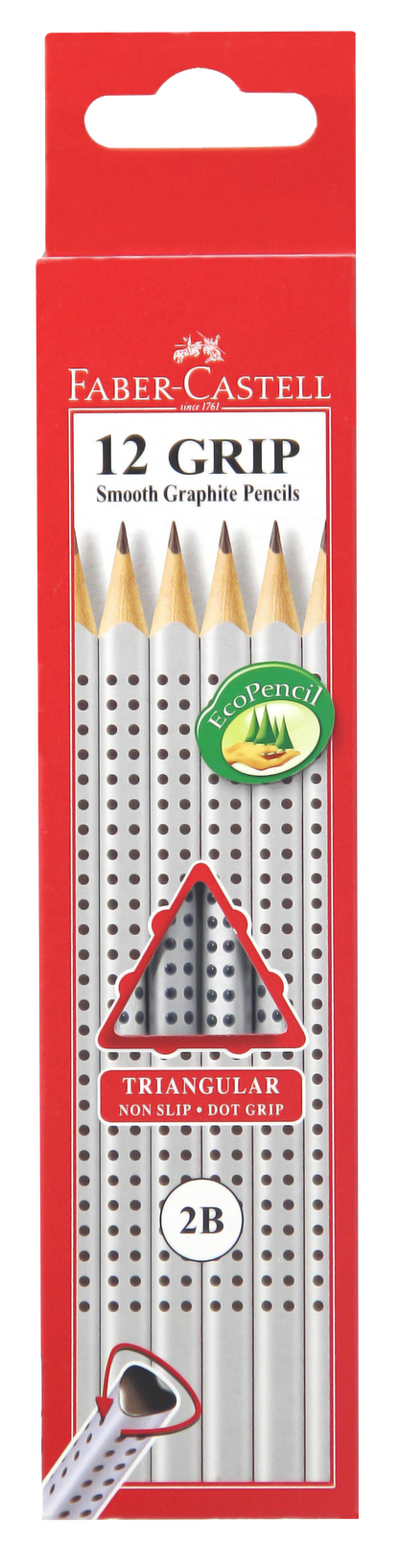 Grip Pensil Hitam 2001 2B Kotak 12 (FSC)