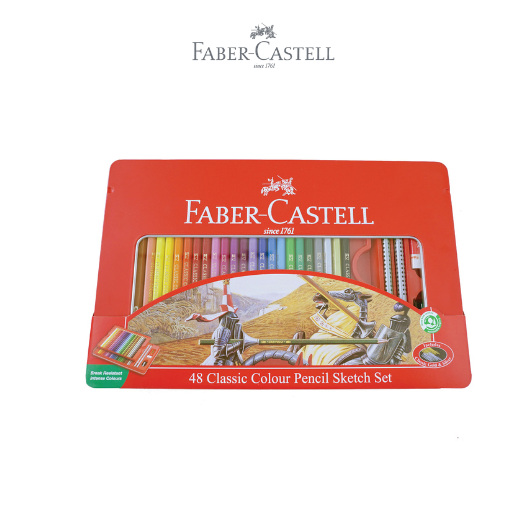 Colour Pencils in Tin Case 48 L