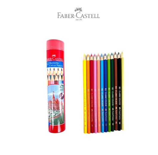 Colour Pencils in Round Tin 12 L