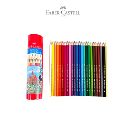 Colour Pencils in Round Tin 24 L