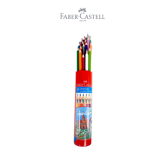 Colour Pencils in Round Tin 24 L
