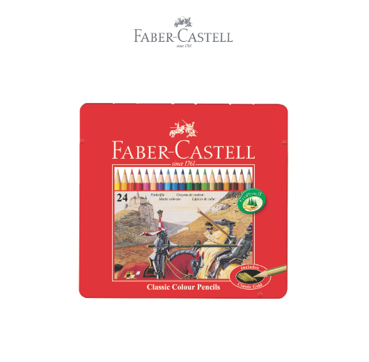 Colour Pencils in Tin Case 24 L