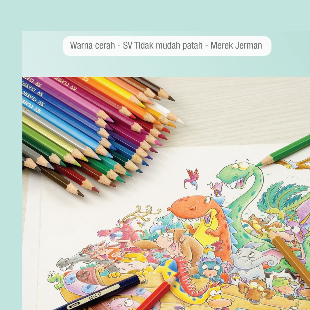 Classic Colour Pencils 12 L