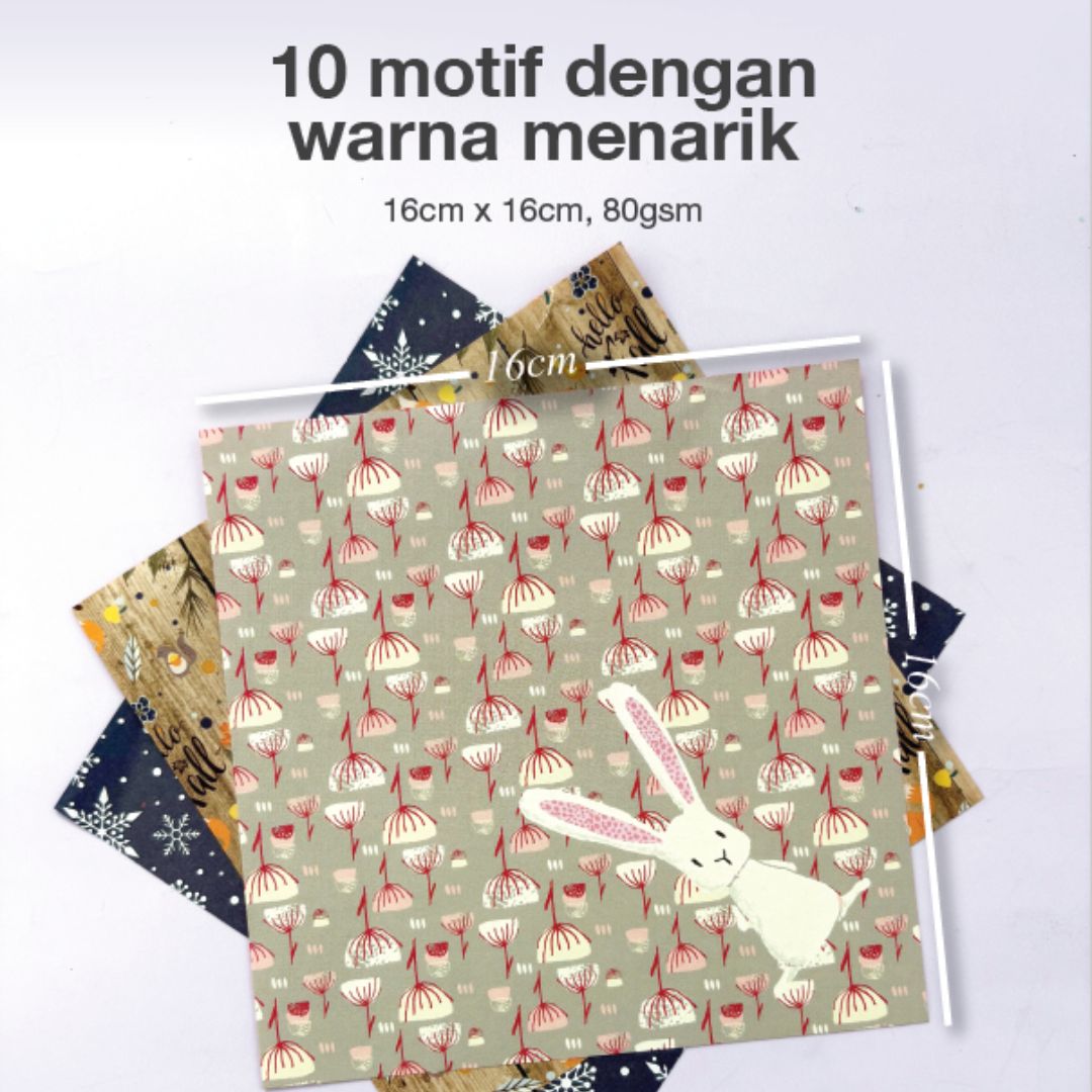 Origami Washi Paper 15x15cm Knitting Pattern
