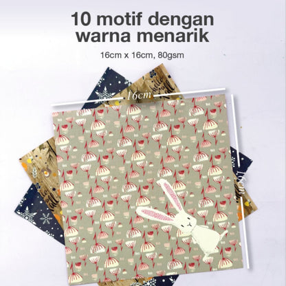 Kertas Origami Washi 15x15cm Seri Hewan