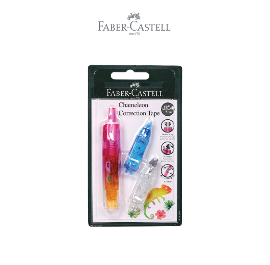 Correction Tape Chameleon + 2 Refill Bar Pink
