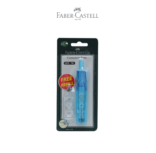 Correction Tape QJR 506 Barrel Blue + 1 Refill