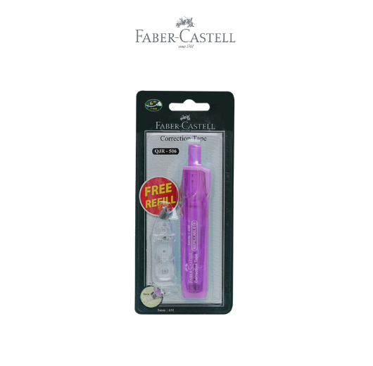 Correction Tape QJR 506 Barrel Purple + 1 Refil
