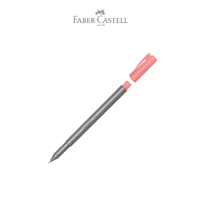Fineliner Clip Cap Coral Red Tinta Box 12