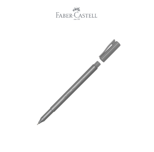 Fineliner Clip Cap Dark Grey Ink Box 12