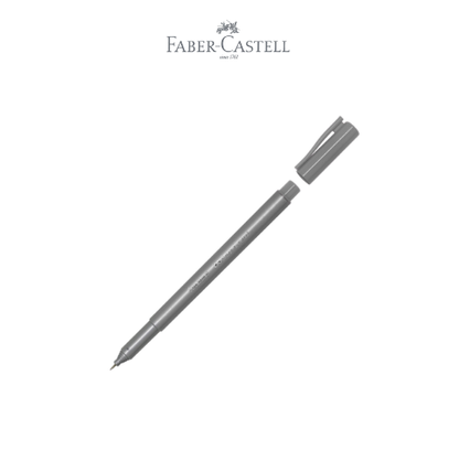 Fineliner Clip Cap Dark Grey Ink Box 12