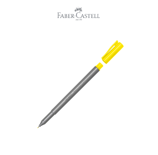 Fineliner Clip Cap Lemon Yellow Ink Box 12