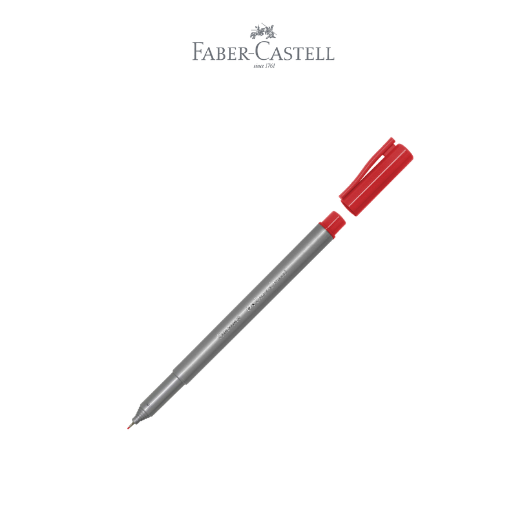 Fineliner Clip Cap Plum Red Ink Box 12