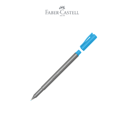 Fineliner Clip Cap Sky Blue Ink Box 12