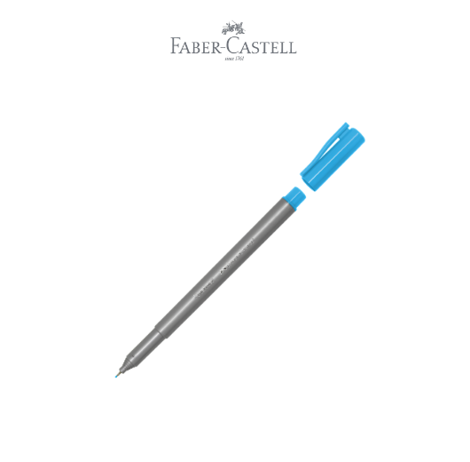 Fineliner Clip Cap Sky Blue Ink Box 12