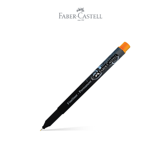 Fineliner Permanent Orange Ink