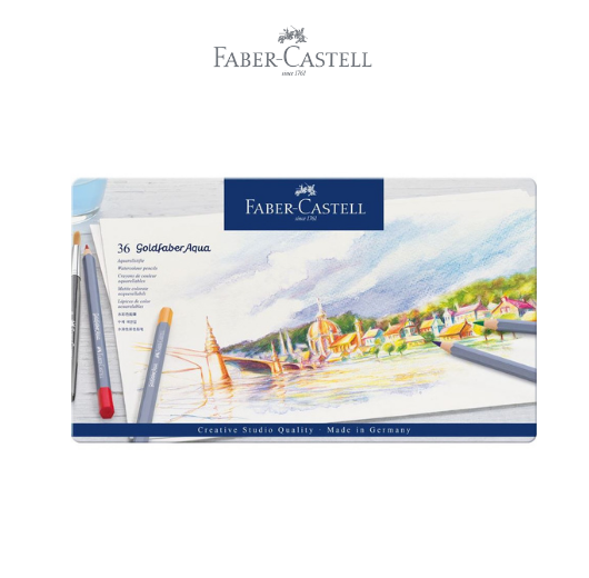 Goldfaber Aqua Watercolour Pencils Tin of 36