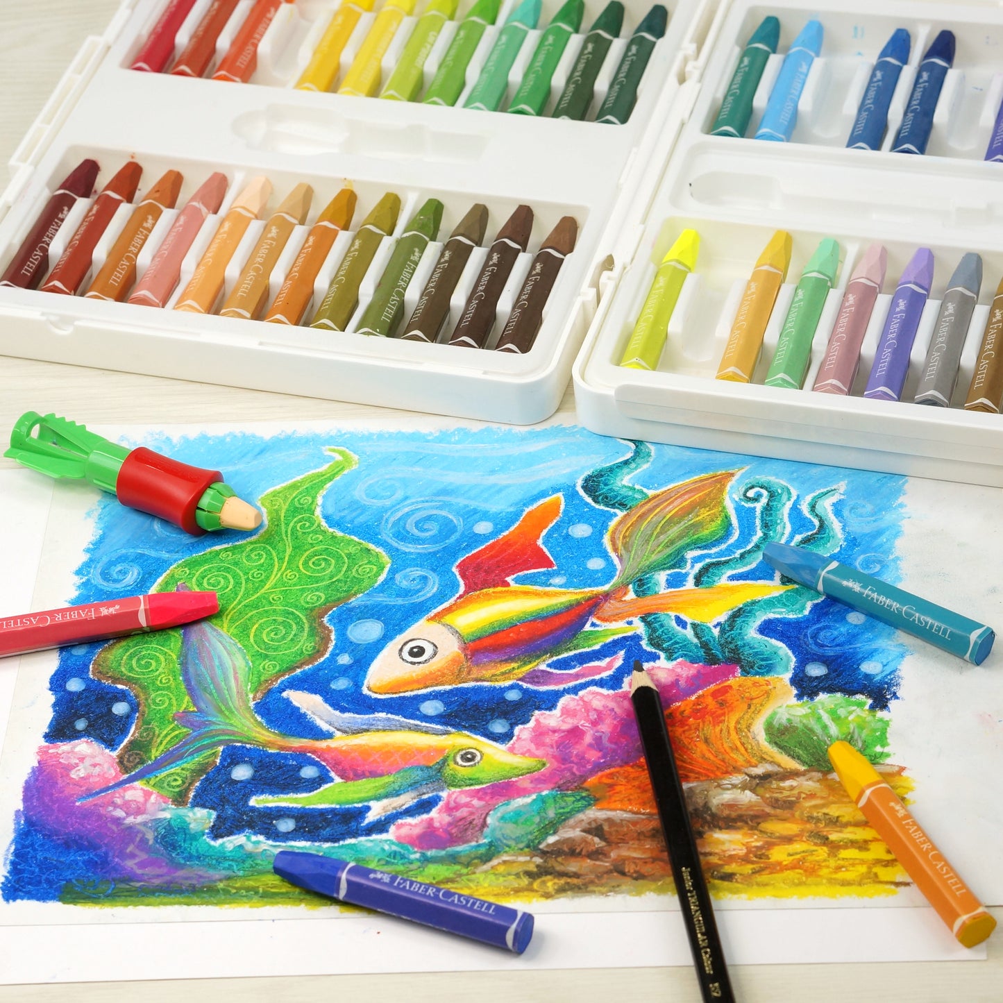Hexagonal Oil Pastel 48 Pcs Plastic Bag