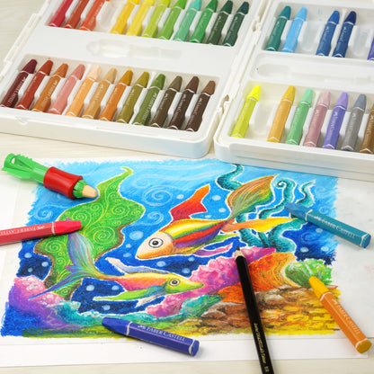 Hexagonal Oil Pastel 48 Pcs Plastic Bag