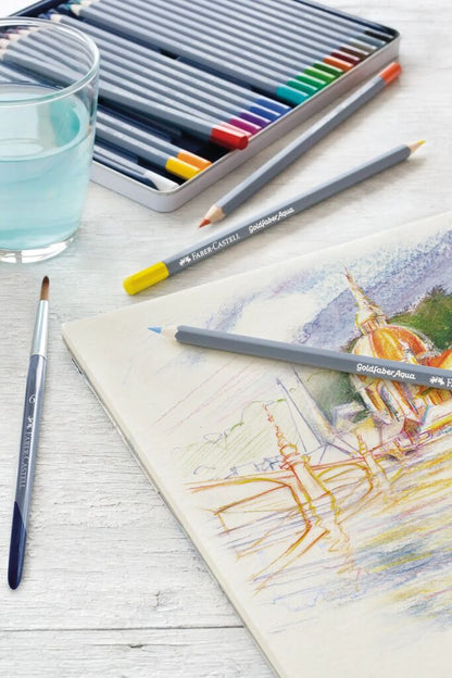 Goldfaber Aqua Watercolour Pencils Tin of 24