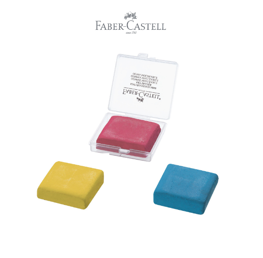 Kneadable Eraser Yellow/Red/Blue in Plastic Box