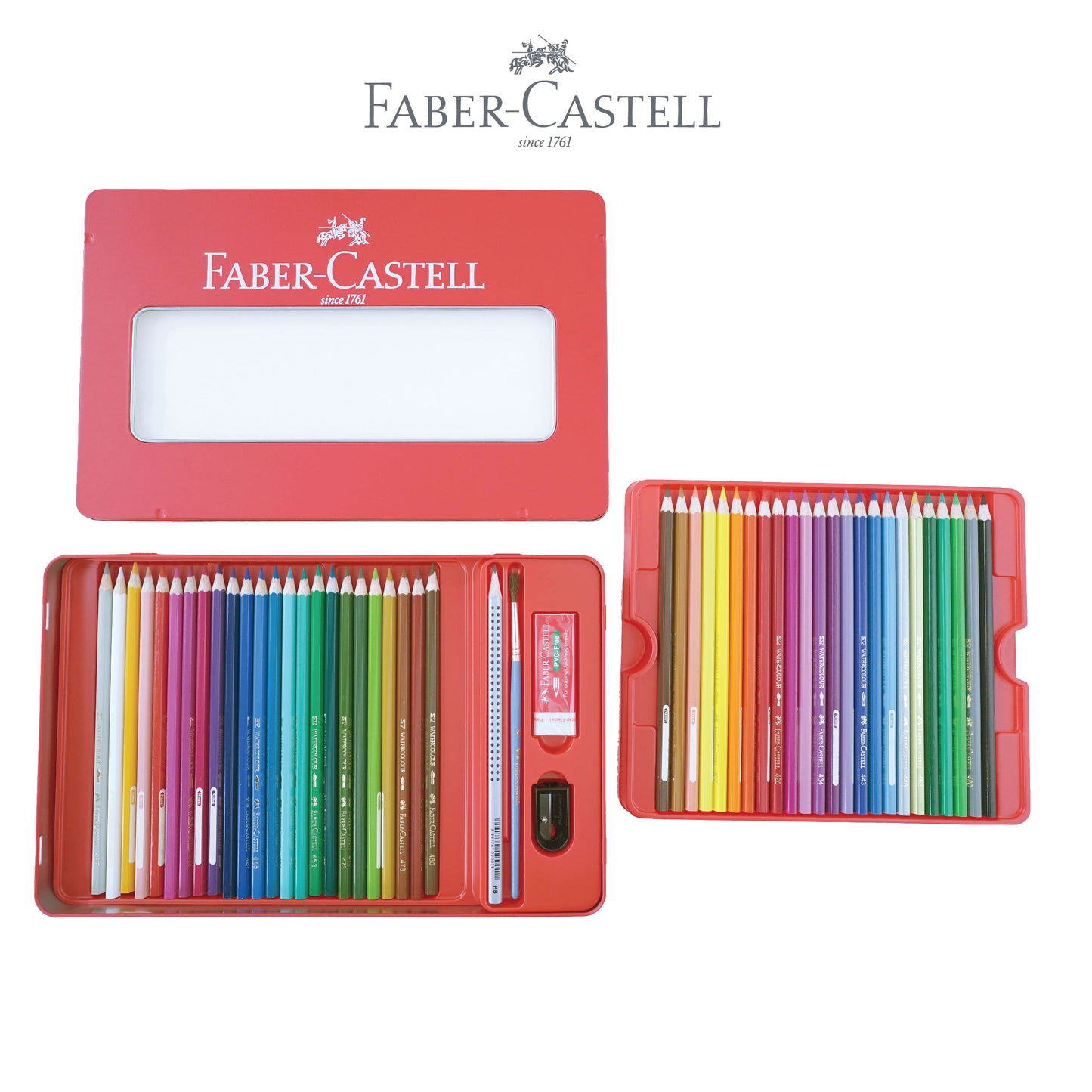 Pensil Cat Air dalam Kotak Kaleng 48 L