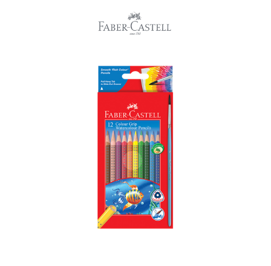 Watercolour Grip Pencils Set of 12
