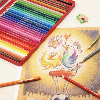 Colour Pencils in Tin Case 36 L