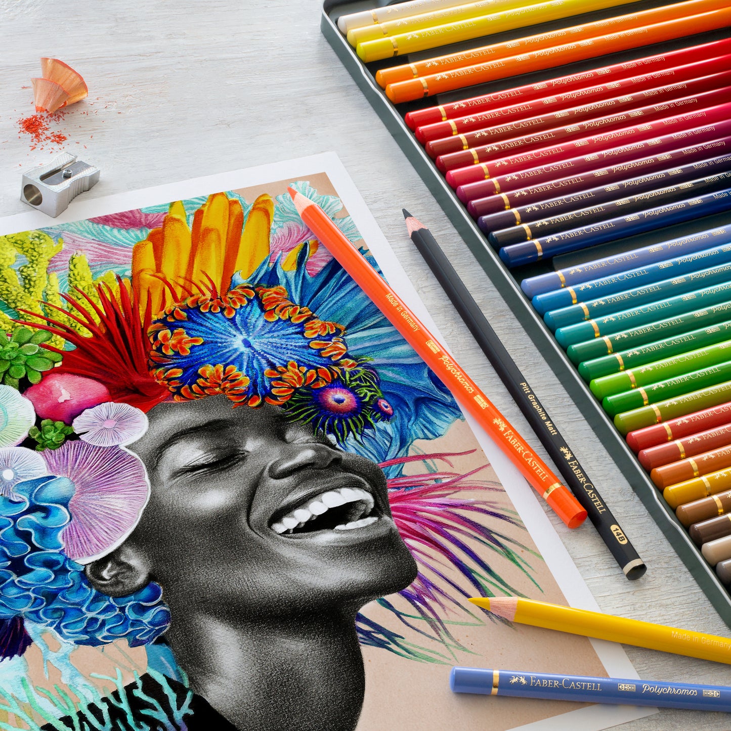 Pensil Warna Polychromos Artists kaleng isi 120