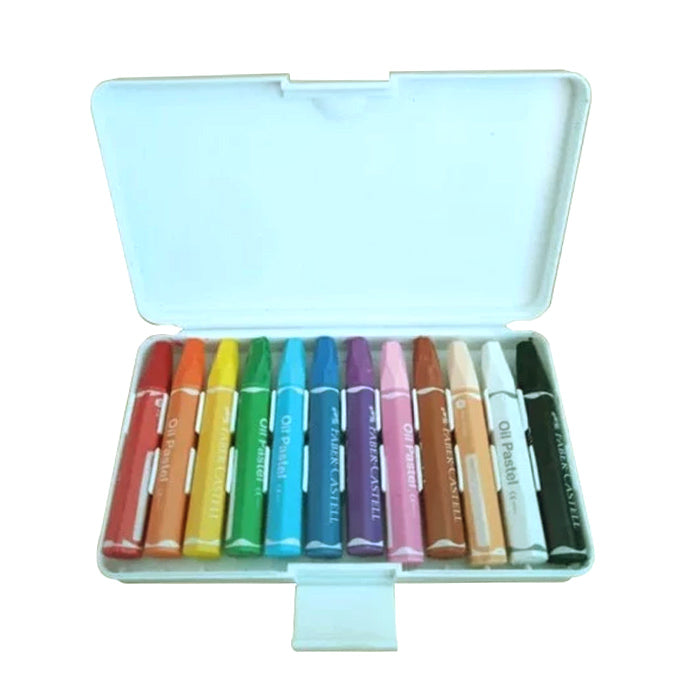 Krayon Minyak Heksagonal 12 Pcs Kantong Plastik